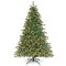 Foldable Christmas Tree with LED Lights PE Pine Cones PVC Leaves Sturdy Metal Stand